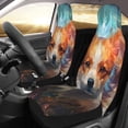 thumbnail image 2 of Pofeuu Cartoon Pattern Corgi Print Automotive Car Seat Covers Flat Cloth Full Set Seat Covers,Car Seat Covers front seats for Cars Trucks and SUVs(Two packs), 2 of 7