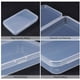 thumbnail image 4 of 10 cajas rectangulares grandes de plástico transparente de 12,7 x 8,4 x 2 cm para guardar cuentas, con tapas para tarjetas, clips y otros accesorios de manualidades., 4 of 9