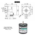 thumbnail image 3 of AC Synchronous Motor 14W Permanent Magnet Low Speed 2‑Way High Torsion Central Shaft XD60KTYZ80rpm/min AC220V, 3 of 4