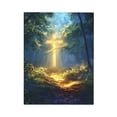 thumbnail image 2 of CozyNet A Peaceful Forest With A Glowing Path Leading To A Radiant Cross Wall Art Prints With Frame Canvas Perfect for Living Room & Bedroom, Ready to Hang, Wall Decor 16"x20", 2 of 10