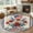 Light Beige Gray Blue, variant on Rectangle Area Rugs 2 x 3 Ft, 4th of July Floral Non-Slip Residential Carpet, Vintage Red Blue Roses Patriotic Indoor Crawling Mats Runner Rugs for Living Room/Dining Room/Bedroom