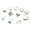 Silver, variant on Opolski 12Pcs Women Vintage Boho Faux Gemstone Rhinestone Jewelry Knuckle Stacking Rings
