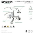 thumbnail image 2 of Kingston Brass AE59T5 7" Adjustable Wall Mount 2-Handle AE59T5, 2 of 7