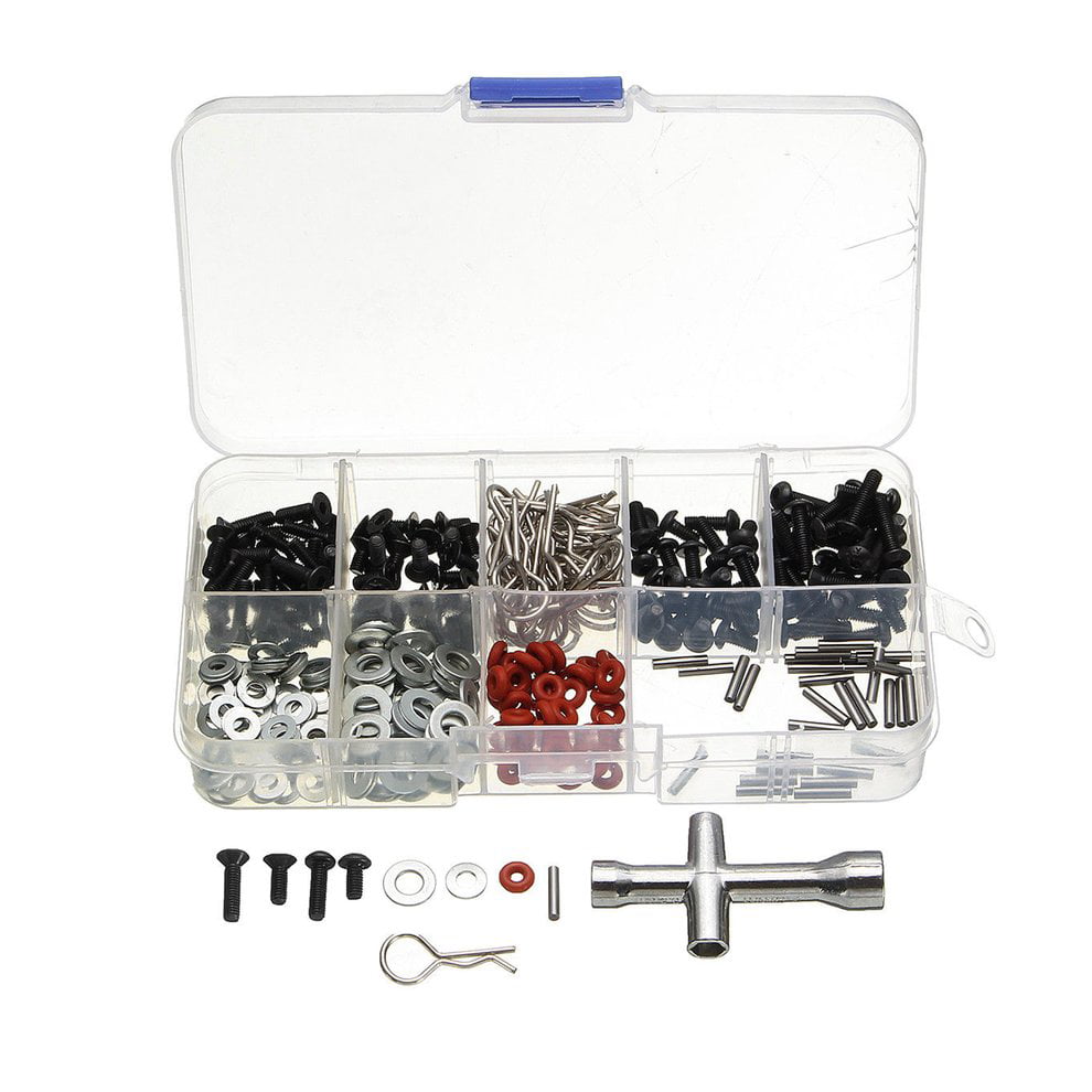 Details about   270PCS Special Repair Tool & Screws Box Set for 1/10 RC Car Variety of Sizes Kit