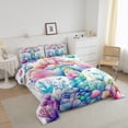 thumbnail image 3 of Erosebridal Mermaid Fishtail Comforter Sets Queen Size,Ocean Animal Bedding Queen Comforter Set,Princess Room Decorative,Reversible,Ultra Soft,3-Piece, 3 of 8