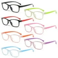 thumbnail image 2 of 1PC Kids Boy Girl Anti-blue Light Glasses Ultra Light Frame Protection Eyeglasses Student Computer Online Study Classes Eyewear 1-Blue, 2 of 6