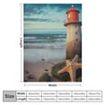 thumbnail image 4 of SHERONV Starfish Beach Lighthouse Warm Lightweight Blanket Soft Fleece Blankets for All Seasons - Sofa Decor Cow Gifts Blanket, Living Room Throw, All Seasons Soft Plush Blankets 40x50in, 4 of 6