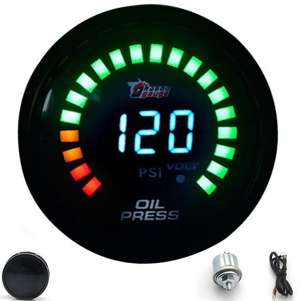 Dragon Gauge 2" 52mm Boost/water Temp/oil Temp/oil Pressure/tachometer/volt/air Fuel Ratio/egt/vacuum Meter Digital+gauge Pods
