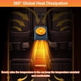 thumbnail image 4 of Calentador de coche Yiishuiil, 12 V, 200 W, parabrisas giratorio 360°, naranja, 4 of 7