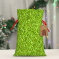 thumbnail image 5 of Naloa Lime green glitter Drawstring Christmas Bags, 3D Xmas Gift Bags, Christmas Wrapping Bags, Xmas Goodie Bags, Treat Pouch Bags, Party Favor Bags-Medium, 5 of 9