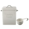 thumbnail image 1 of <p>Farmhouse Laundry Powder Container Laundry Detergent Powder Storage Box Metal Laundry Room Container With Dual Side Handles With Spoon Lid Farmhouse Laundry Powder Container For, 1 of 7