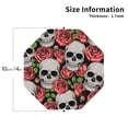 thumbnail image 3 of Bingfone Vintage Skull And Roses Leather Drinks Coasters With Set Of 6,Suitable For Home Kitchen,Coffee Cup Coasters Home Gift, 3 of 9