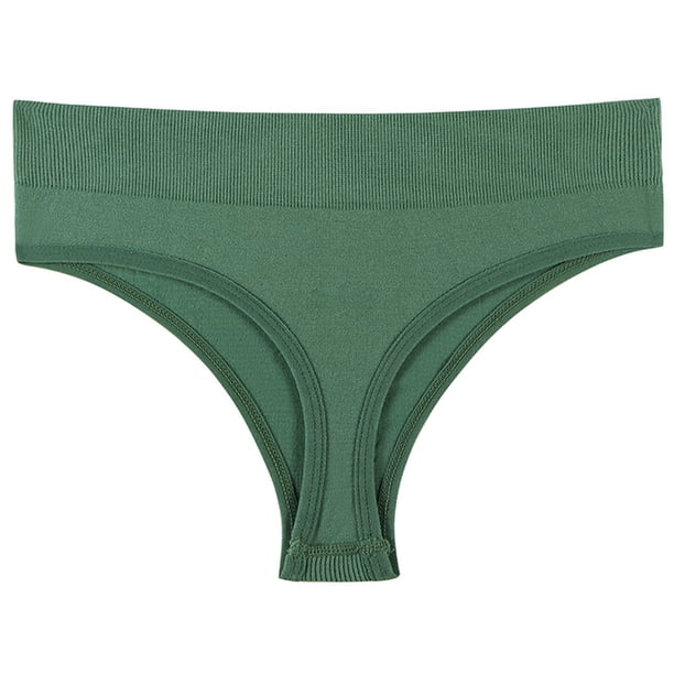 Puntoco Bragas para mujer, cintura alta, ropa interior de color liso para mujer, ropa interior sexy, bragas de bikini, bragas de yoga cómodas