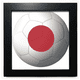 thumbnail image 1 of Japón bandera nacional Copa Mundial de futbol Mesa de pared con marco cuadrado negro, 1 of 4
