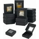 thumbnail image 1 of 16 mini cajas de papel negras, cajas de regalo cuadradas con ventana de PVC., 1 of 5