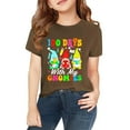 thumbnail image 3 of Coerni 100 Days Of School Letter Graphic Shirt for Toddler Boys Girls, Kids Happy 100th Day School Soft Cotton Tee Tops, 3 of 8