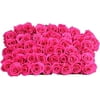 50 Hot Pink Roses Bulk Fresh Flowers