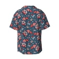 thumbnail image 2 of Fotbe Gnome Love USA print Short Sleeve Button Down Shirts for Men Casual Summer Beach Wrinkle Free Shirt-XX-Large, 2 of 7