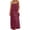 A85 Wine, variant on Xdegoge Women's Sleeveless Backless Drawstring Maxi Dress Long Flowing Silhouette Lightweight Linen-Style Summer Beach Vacation Sundress