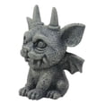 thumbnail image 2 of Gothic Horned Bat Cat Gargoyle Bast Figurine Small Mythical Fantasy Decor Statue, 2 of 4