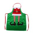 thumbnail image 3 of Delantal navideño con decoración de limpieza para adultos, delantal con babero, creativo y festivo para cocina. Verde, 3 of 9