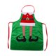 thumbnail image 3 of Delantal navideño, delantal de cocina con babero para adultos, delantal decorativo ajustable Verde, 3 of 9