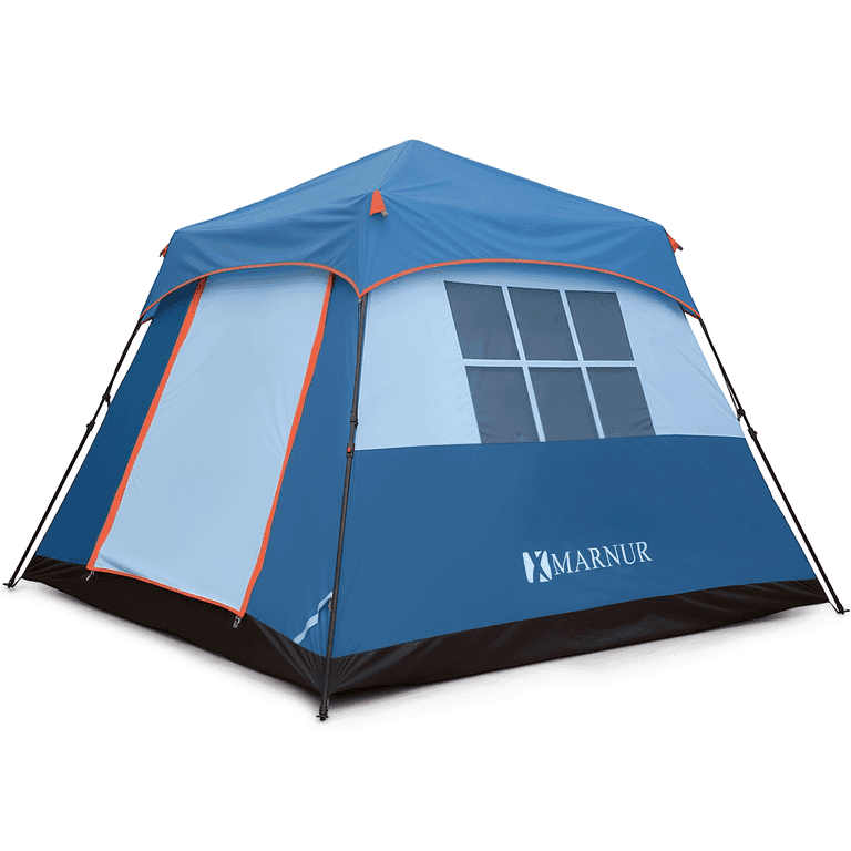 MARNUR 6-Person Instant Cabin Tent, Camping Tent with Carry Bag