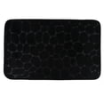 thumbnail image 5 of Evideco French Home Goods Memory Foam Bath Mat Black Pebble Design 32x20, 5 of 11