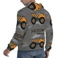 thumbnail image 6 of Goofa Construction Machines for Men's Hooded Sweatshirt - Lightweight Pullover Hoodie with Kangaroo Pocket, Perfect for Everyday Wear-Medium, 6 of 7