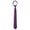 Deep Purple, variant on Men's Pre-Tied Skinny Solid Color Ties Neck Adjustable Zipper Necktie Black