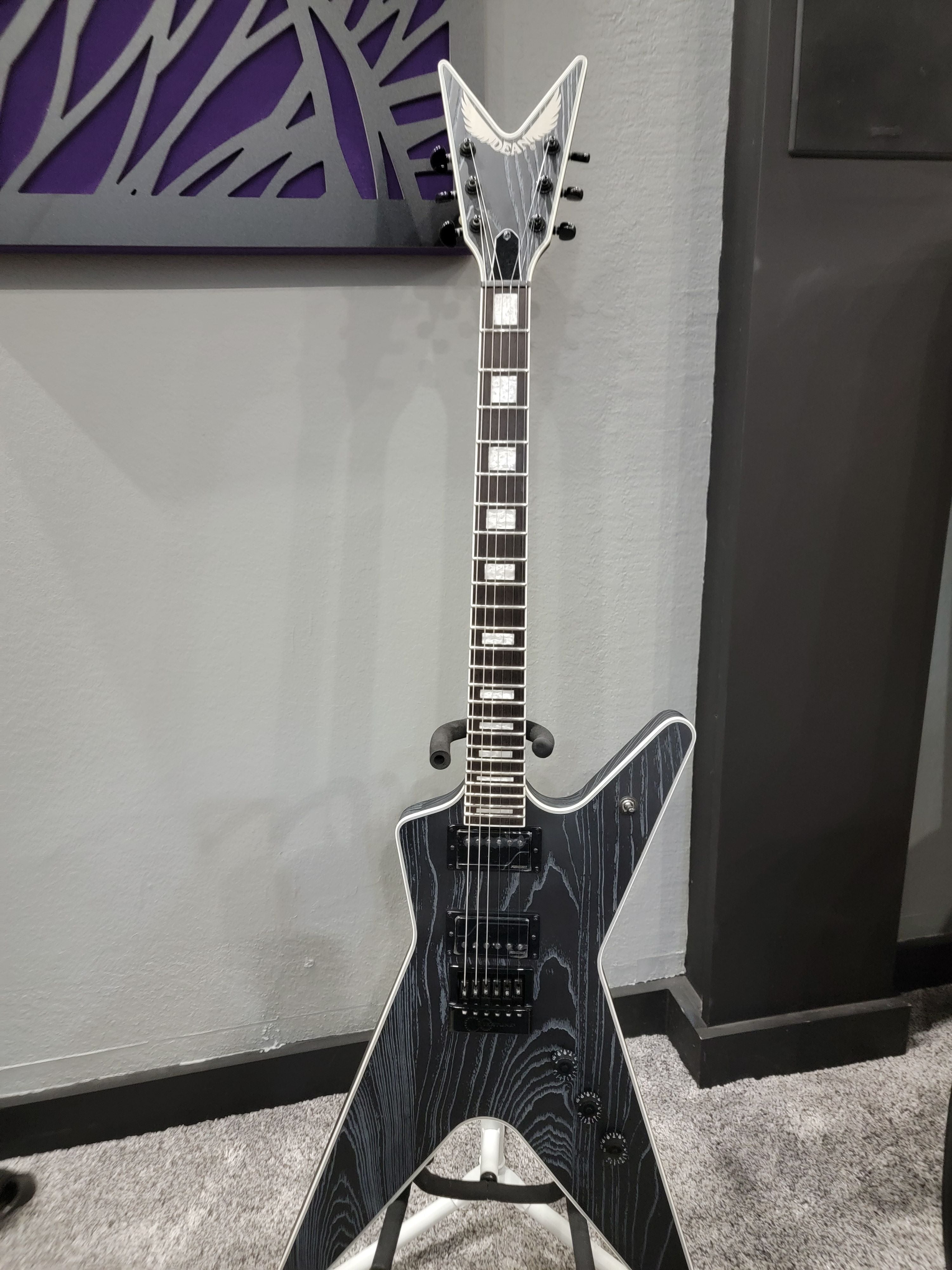 Dean ZX Flame Top Solid-Body Electric Guitar - Charcoal