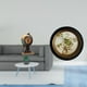 thumbnail image 2 of Reloj y marco de fotos de resina de estilo europeo moderno, pieza de colección para dormitorio, oficina, estantería, chimenea o armario. Adorno decora, 2 of 8