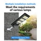 thumbnail image 3 of Yuarrent Farola solar Diseño de escena doméstica profesional Luces de detección de cuerpo Patio exterior Lámpara con sensor de jardín Lámparas Iluminación y accesorios 560LED Yuarrent HA073527-02, 3 of 6