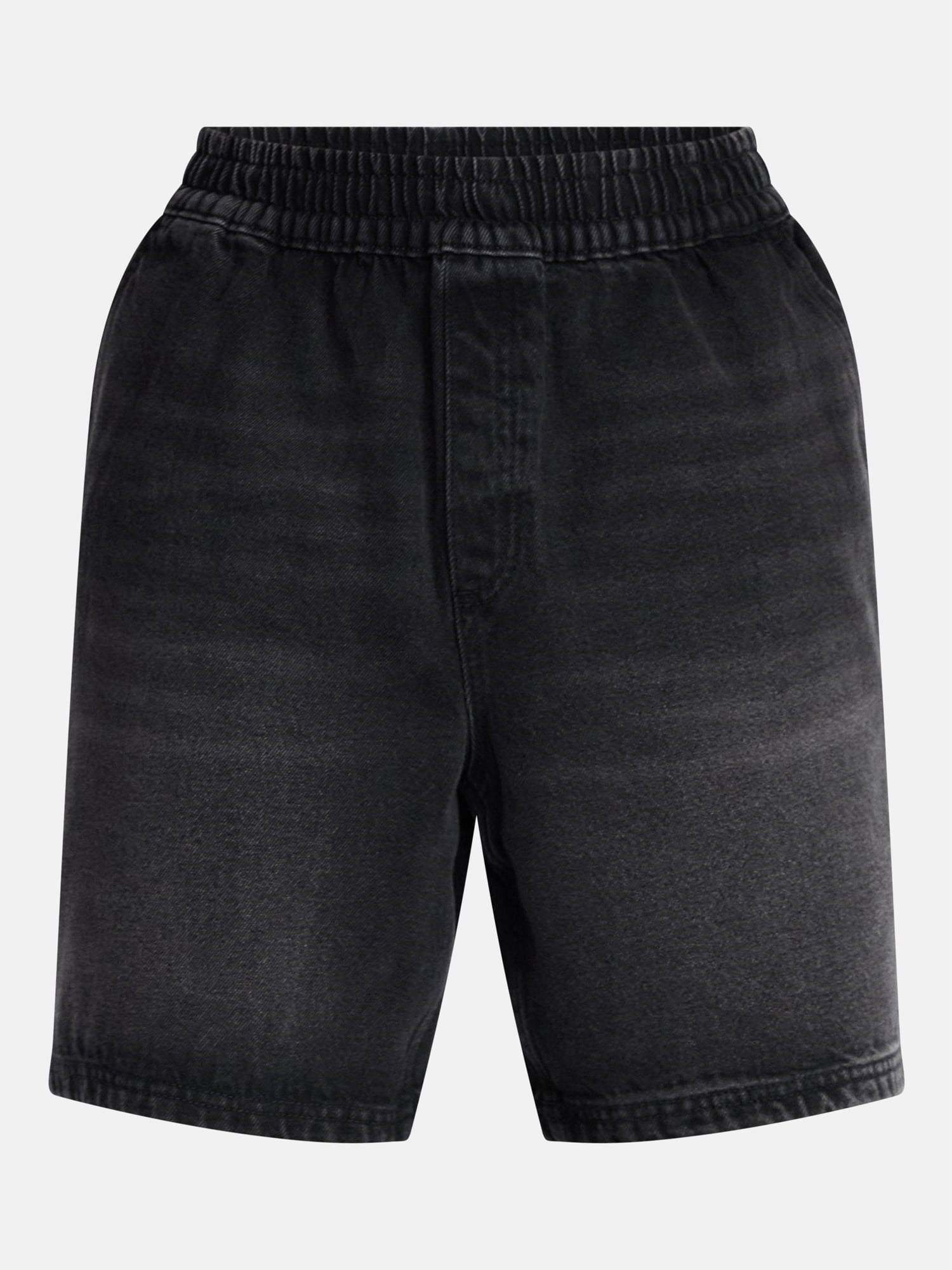 No Boundaries Denim Shorts with Elastic Waist, 100% Cotton, 7" Inseam, Men's XS-5XL