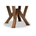 thumbnail image 4 of Baxton Studio Irene Modern and Contemporary Walnut Brown Finished 35-Inch-Wide Round Wood Dining Table, 4 of 5