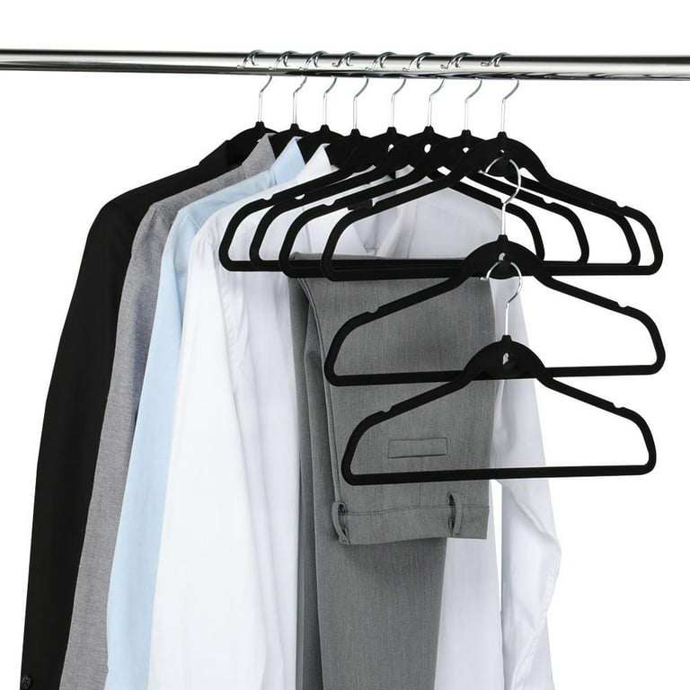 LNKOO 24 Pcs Clothes Hanger Connector Hooks, Outfit Hangers, Velvet Hanger  Cascading Hooks, Hanger Extender Clips, Velvet Huggable Hangers Accessory