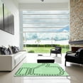 thumbnail image 7 of Ahgly Company Machine Washable Indoor Square Transitional Mint Green Area Rugs, 5' Square, 7 of 7