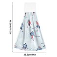 thumbnail image 6 of Yayeee Kitchen Hanging Hand Towels Set of 2 with Loop Bathroom Absorbent Tie Towel, Hockey Action Zone, 6 of 7