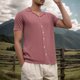 thumbnail image 1 of pstuiky camisetas camisas para hombre, Camiseta informal de verano para hombre, de color liso, de manga corta, con solapa y botones camisas casuales para hombre xxl, 1 of 6