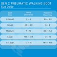 Gen 2 Pneumatic Walking Boot Lightweight, Low Profile CAM Walker Boot