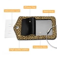 thumbnail image 4 of Square PU Leather Luggage Tags - 2 Pack with Privacy Cover and Stainless Steel Ring - Suitable for Travel, Backpack, Handbag - Suitcase Tags, Travel Tag Leopard Print, 4 of 7