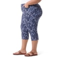 thumbnail image 3 of Gloria Vanderbilt Swan Series Women's Plus Amanda 5 Pocket Capri with Slit, Sizes 16W-24W, 3 of 5