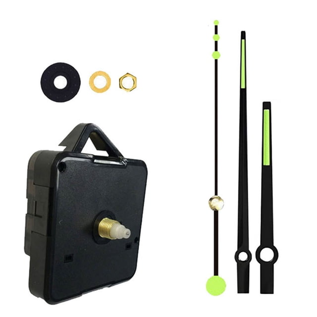 Silent Quartz Clock Mechanism Kit Long Shaft Fluorescence Clock Motor Movement