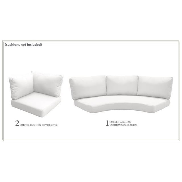 TK Classics High Back Cover Set in Sail White for FLORENCE-04d