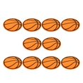 thumbnail image 1 of 10Pcs Cloth Patch Football Basketball Rugby Table Tennis Ball Shape DIY Hand Made Sewing Clothes Accessories(Basketball ), 1 of 8