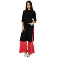 thumbnail image 4 of Bimba Women Kurta Kurti 3/4 Sleeve With Pockets Casual Tunic Indian Blouse, 4 of 8