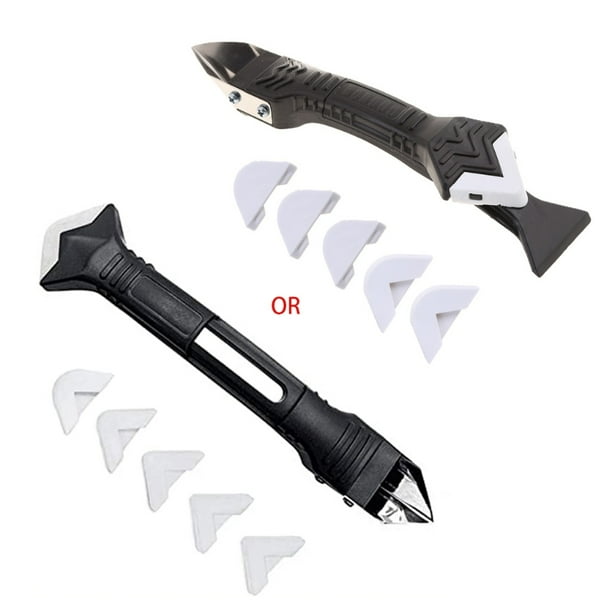 SPHET 3 in 1 Durable Silicone Sealant Remover Glass Glue Angle Scraper Adhesive Seam Repair Tool