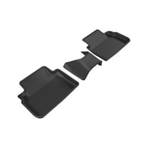 3D MAXpider Custom Fit KAGU Floor Mat (BLACK) Compatible with SUBARU IMPREZA/CROSSTREK 2017-2023 - Second Row