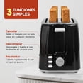 thumbnail image 2 of Tostadora 750w 2 Rebanadas 7 Niveles De Tostado Negra, 2 of 8
