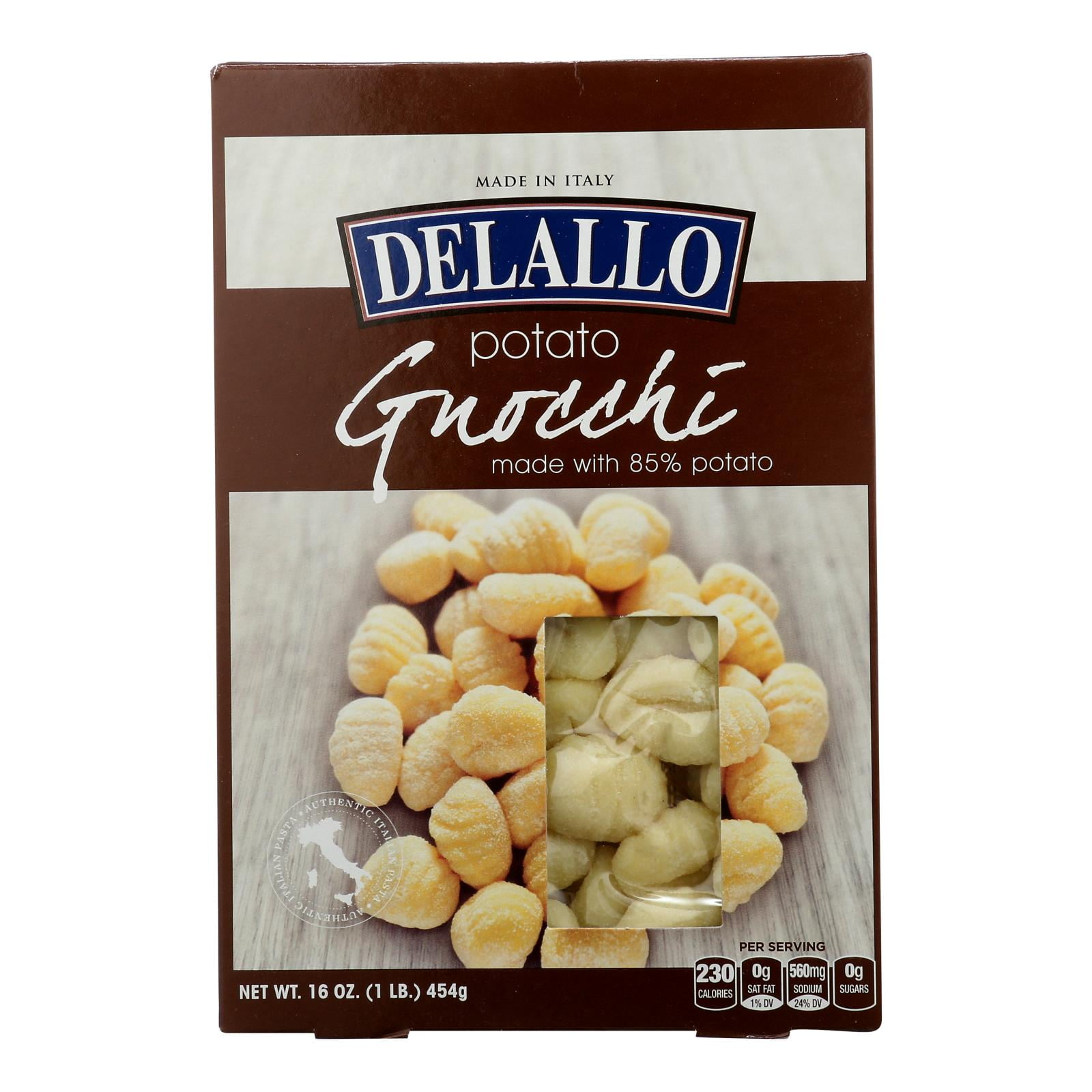 (12 Pack) Delallo Organic Potato Gnocchi, 16 Oz